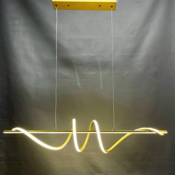 Підвісна подовжена люстра LED 036/1000 Золото