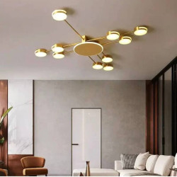 Люстра стельова LED 2193/10 Золото