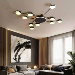 Люстра стельова LED 2193/10 Чорна