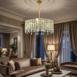 Люстра кришталева 5408/800 Золото