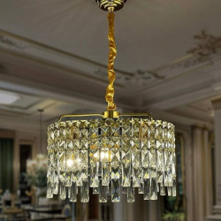 Люстра кришталева 5408/600 Золото
