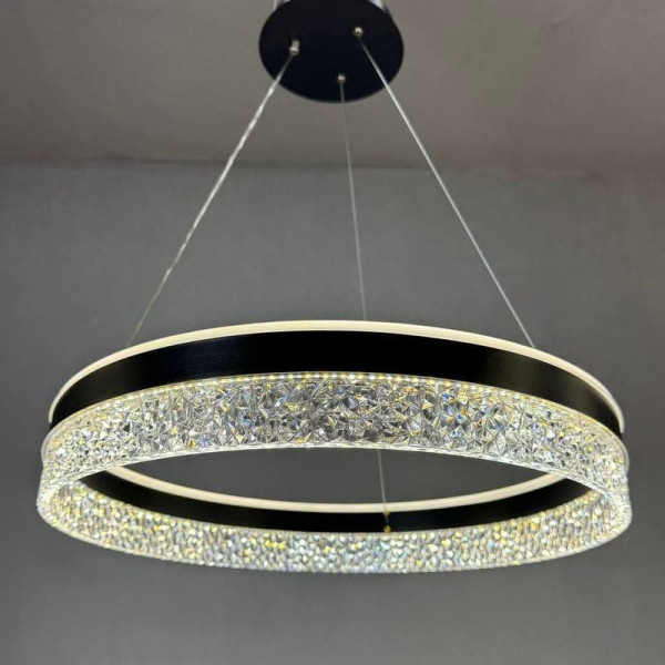 Люстра підвісна LED ER2301-Bk Чорна