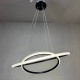 Люстра підвісна LED CD4002 Чорна