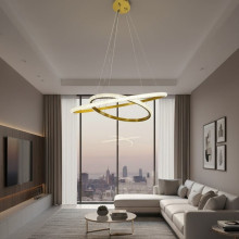 Люстра підвісна LED CD4002 Золото