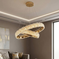 Люстра підвісна LED DF6280/500+300 Золото