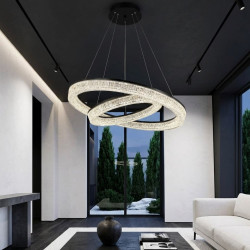 Люстра підвісна LED XL8009/40+60 Чорна