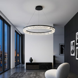 Люстра підвісна LED XL8010/600 Чорна