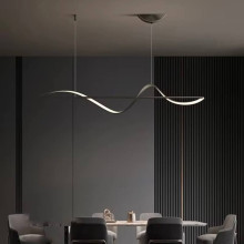 Подвесная удлиненная люстра LED 9130/1200 Черная