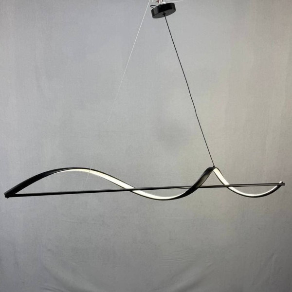 Підвісна подовжена люстра LED 9130/1200 Чорна