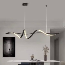 Люстра удлиненная LED P8118/1200 Черная