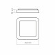 Люстра стельова LED VIDEX EDGE-SC-72W-BLACK (VLE-ESC-72B)