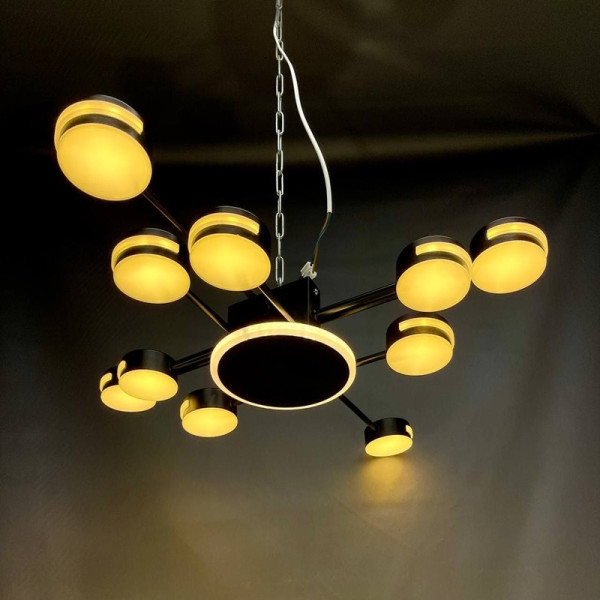 Люстра стельова LED 2193/10 Чорна