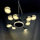 Люстра стельова LED 2193/10 Чорна