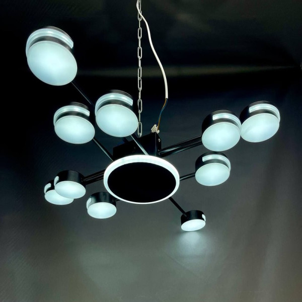 Люстра стельова LED 2193/10 Чорна
