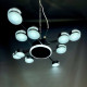Люстра стельова LED 2193/10 Чорна